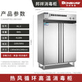 Bangxiang ml-3/2/1 commercial high-temperature hot air circulation disinfection cabinet for cafeteria dishes and bowls - stainless steel disinfection cabinet