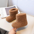 Girls' snow boots: new korean style for winter  - fuzzy, plush-lined, warm cotton shoes for little girls
