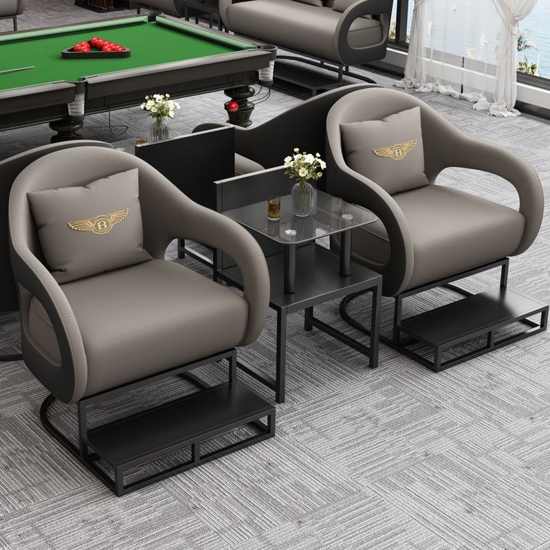 Accessible luxury billiard hall sofa billiard room viewing chair competition special booth watching the game new arrival high-end table and chair combination