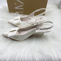 Za premium high heels for women, 2025 spring/autumn new collection, pointed-toe stiletto heels, professional pumps, patent leather nude closed-toe sandals