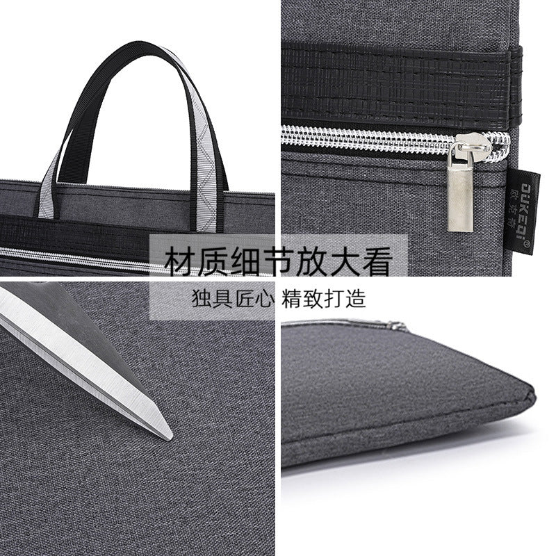 Document bag tote office oxford canvas briefcase large capacity waterproof file bag a4 file folder customizable