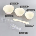 Silicone mask bowl, plastic flat-mouth mask bowl, soft gel mask mixing bowl with spatula, flexible small bowl, professional makeup & spa tool