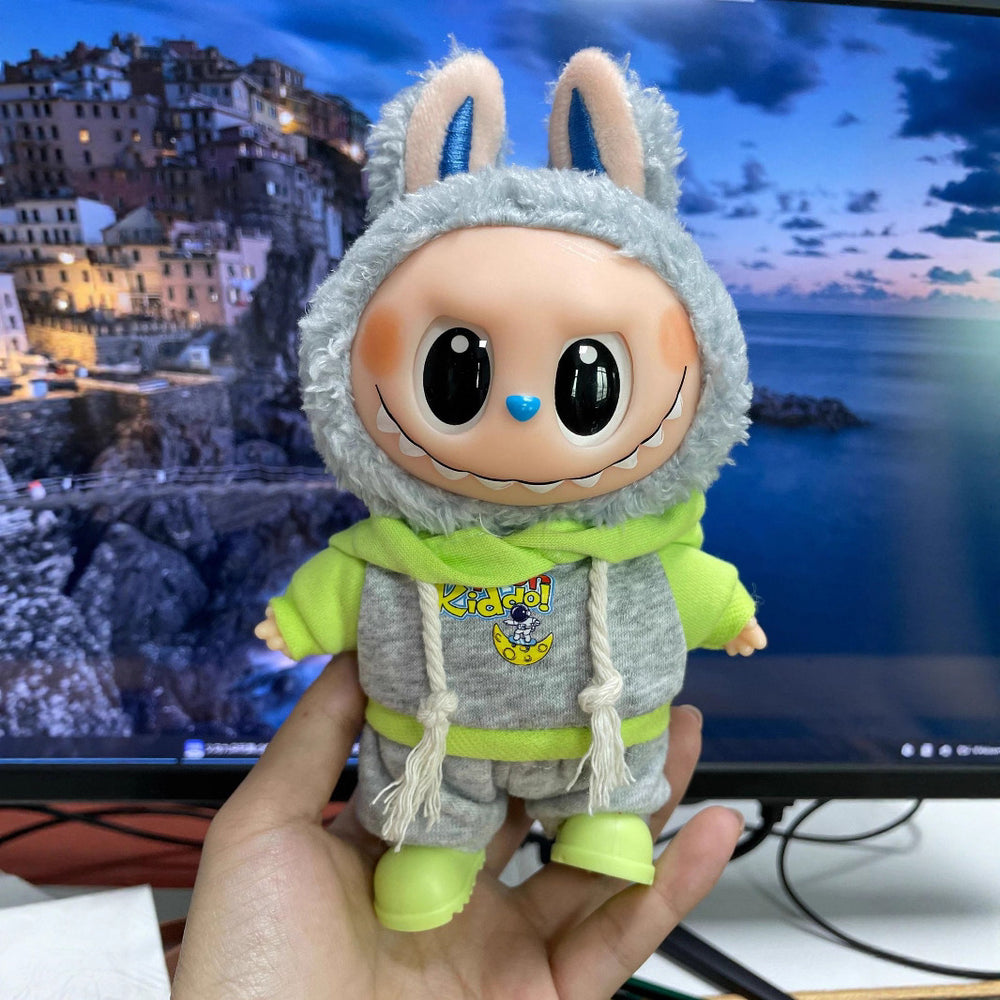 labubu baby clothes labubu 17cm stuffed doll clothes cute suit pendant accessories wholesale