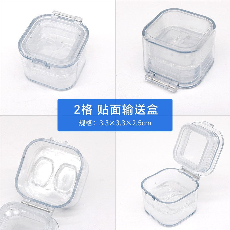 Denture storage box Small veneer box Single denture film box Tooth box 2 grids 6 grids 16 grids veneer box Conveyor box