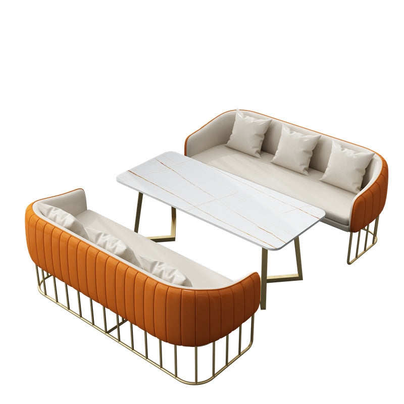 Negotiation table and chair combination sales office hotel rest area beauty salon photo studio reception sofa casual coffee shop booth