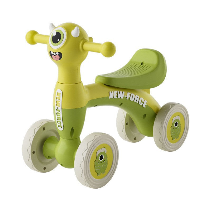 Balance bike for 1 to 3 years old, pedal-free scooter, toy car, indoor and outdoor, boys and girls, toddler scooter, cross-border supply