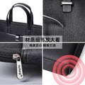 Large capacity zippered business briefcase - waterproof, stylish laptop bag, document organizer for meetings & conferences - custom logo available