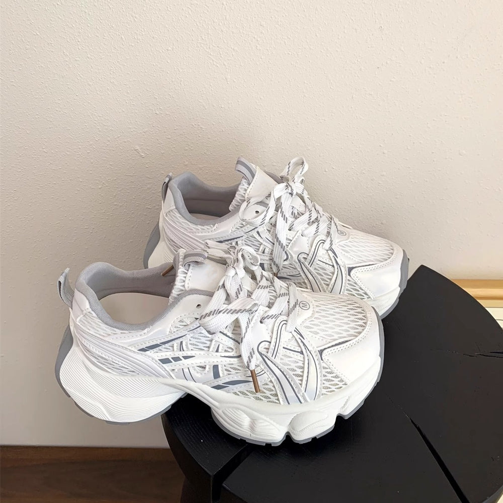 Thick sole dad shoes for women 2026 summernew arrivaleasiest for matchpetites lightweight breathable casual shoes height increasing shoes