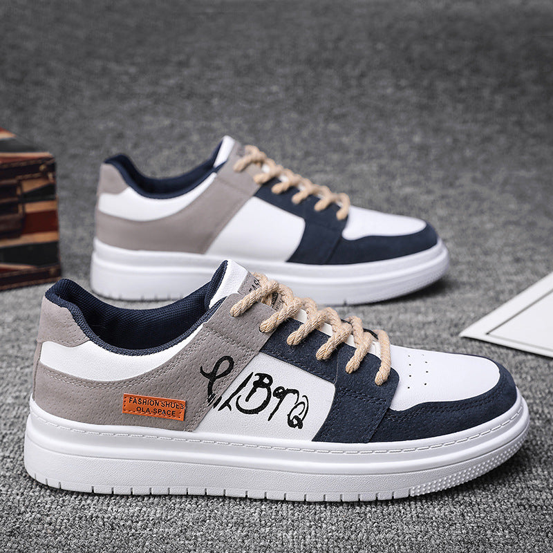 Men's spring 2025 new arrivals: low-top sneakers, versatile athletic casual shoes, trendy niche design, student footwear
