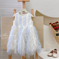 Girls' princess dress - new  summer collection - children's formal dress - korean style tutu dress - mesh overlay
