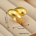 Fashion geometric adjustable ring set for women, bridal wedding bohemian shiny ring