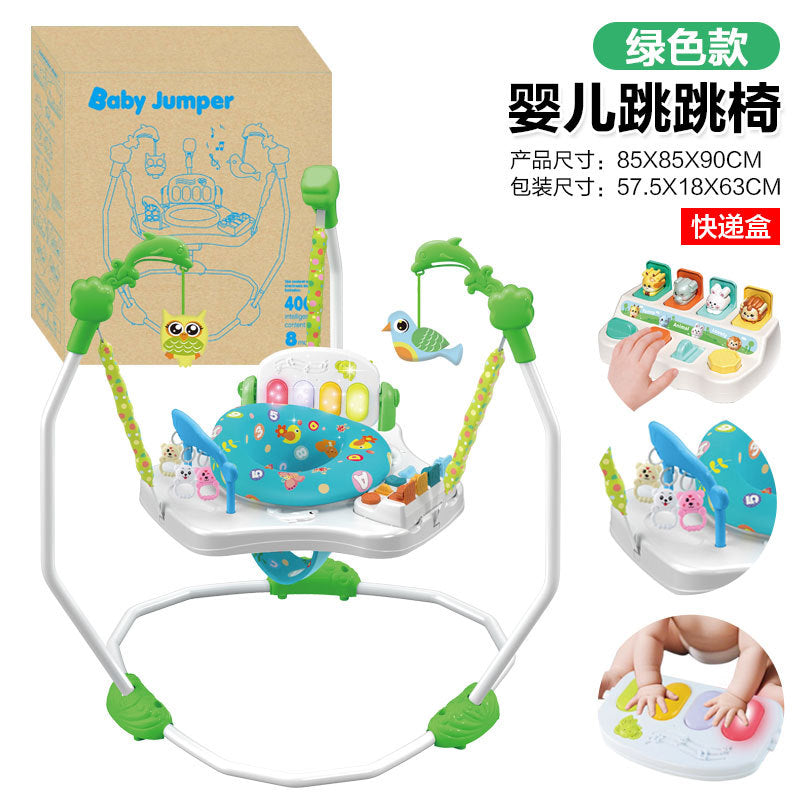 Cross-border Baby Multifunctional Jumping Chair Children's Music Lighting Jumping Chair Fitness Chair Seat Swing Chair Game Table