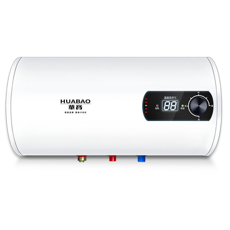 Huabao electric water heater for home shower constant temperature anti-leakage rental house 60l80l horizontal storage barrel water heater