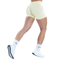 Amazon high-waisted butt-lifting yoga shorts - seamless peach lift, workout leggings, activewear, no camel toe
