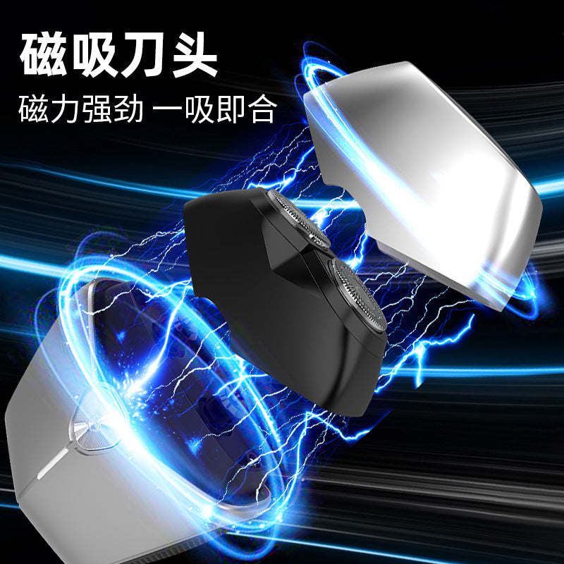 Wholesale men's mini electric shaver - compact, portable, magnetic blade, quick charge, washable razor