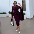European and american cross-border women's clothing:  summer new arrival - elegant stand collar slit bodycon midi dress
