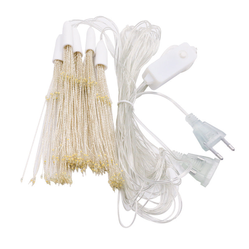 LED fireworks copper wire light curtain light Christmas decoration lights wedding holiday background arrangement Gypsy lighting