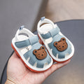 Summer infant toddler shoes, boys' and girls' squeaky shoes, tendon sole sandals, closed-toe baby shoes, soft sole non-slip children's shoes