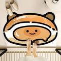 Cookie-shaped diatomaceous earth bath mat - cute cartoon design, absorbent, quick-drying, non-slip floor mat for home bathroom