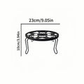 Nordic flower stand plant support heavy duty potting bracket indoor outdoor metal garden container round stand