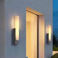 Outdoor cloud marble linear wall light - villa landscape courtyard wall lamp - waterproof gate wall sconce - garden balcony terrace lighting