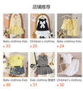 Baby clothing kids set children outfit black short-sleeved dress baby