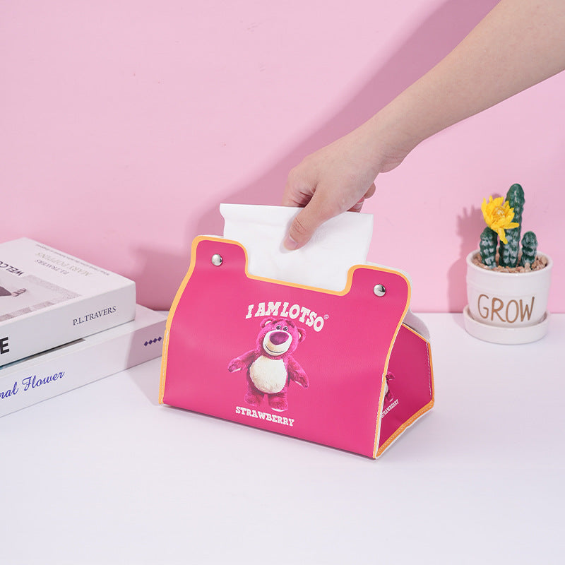 Cute cartoon tissue box household car universal pumping box living room dining room bathroom kitchen waterproof pumping box