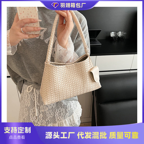Cross-border niche design large-capacity single shoulder underarm mother and child bag women's 2025 summer new fashion tote bag