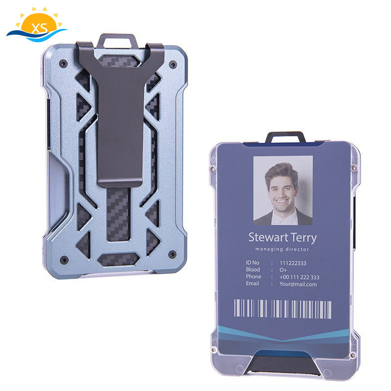 Business credit card box Anti-magnetic and anti-theft bank card box Multifunctional card bag Card holder Business card box Anti-theft brush card box