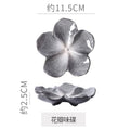 Retro japanese ceramic dish flower shape small dish creative dish dipping dish side dish multi-color kiln dish