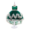 Export children's clothing kids dress princess dress girldress flower girl puffy wedding dress tail piano performance costume