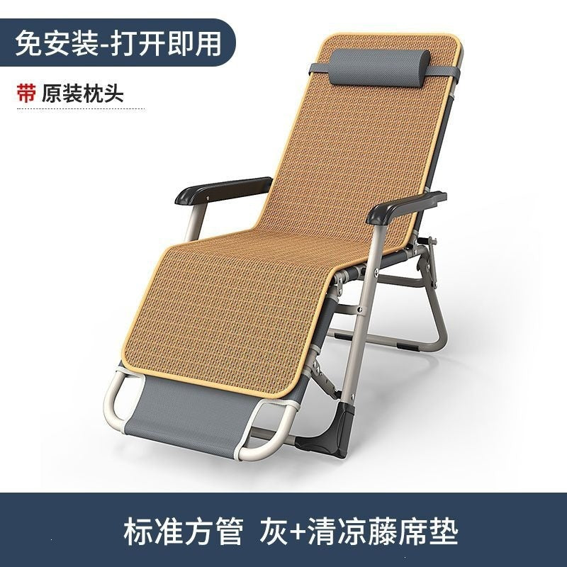 Simple office chair, folding bed, recliner, lunch break bed, back chair, office nap artifact, accompanying chair, metal, others