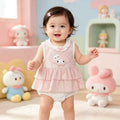 Summer lightweight princess style baby romper dress - sweet lace sleeveless vest dress - super cute romper dress