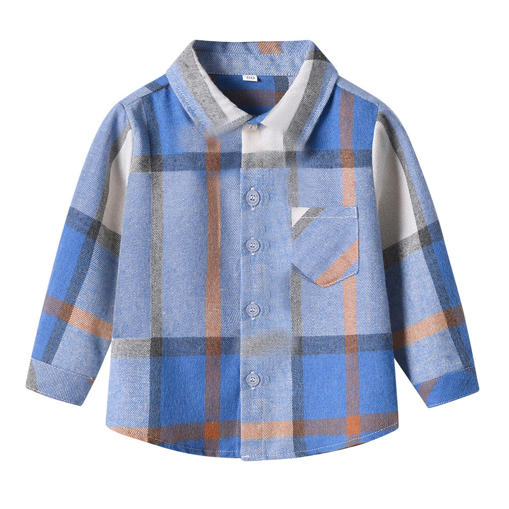 New arrivals: boys' lightweight cotton shirts for spring and autumn - preppy style long sleeves, customizable & wholesale. kids' plaid shirts
