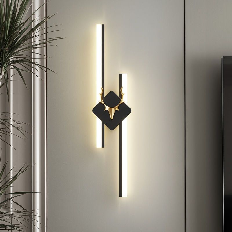 New arrival bench wall lamp casual modern led bedroom bedside lamp scandinavian living room lamp tv wall lamp creative deer head