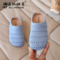 Woven open-toe slides -  summer new arrivals - beach sandals for girls - easy slip-on mules