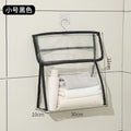 Bathroom clothes storage handy gadget bath clothes waterproof bedroom dormitory storage hanging bag fabric wall hanging storage bag