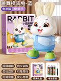 Electric dancing rabbit toy for infants and toddlers - crawling, head-up training, singing, newborn early education, and dress-up fun