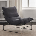 Factory direct living room iron sofa chair bedroom fabric lazy sofa balcony single casual chair popular lounge chair