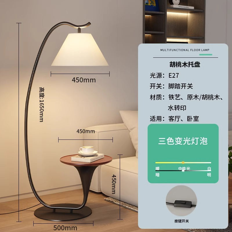 Villa bedside living room sofa corner floor lamp minimalist designer advanced sense creative vertical fishing table lamp