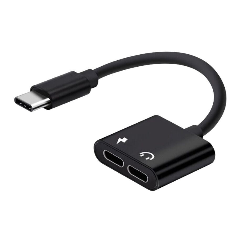 Suitable for huawei type-c adapter 3.5mm headphone charging adapter typec two-in-one audio converter