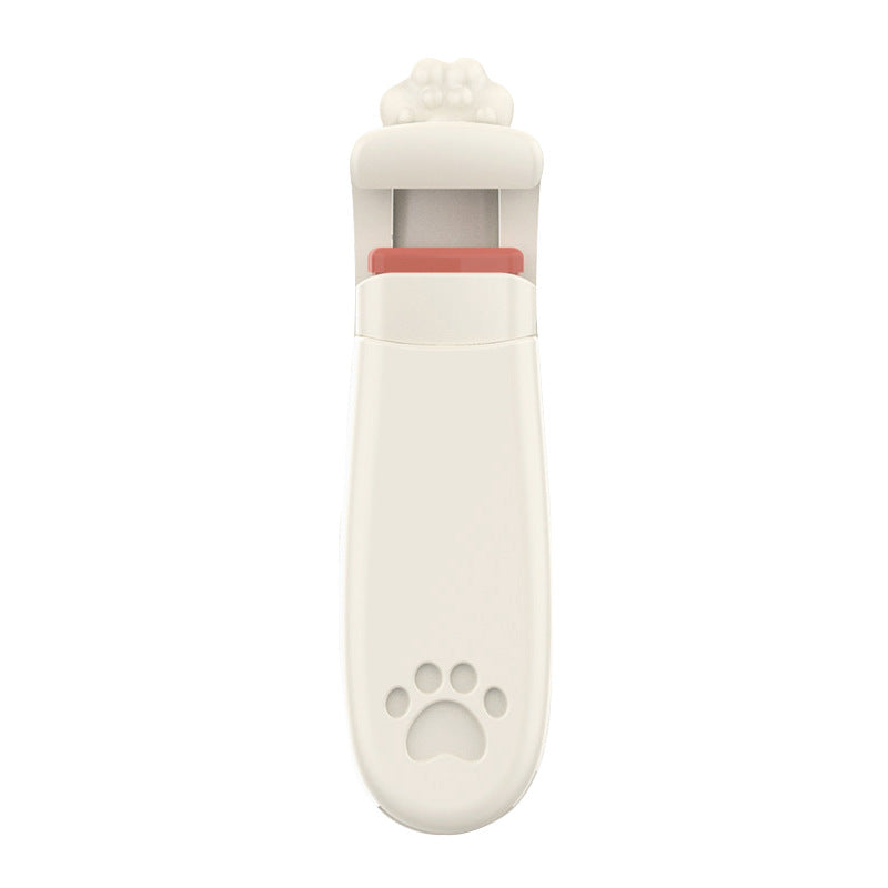 Snow belle cat claw eyelash curler - portable, long-lasting, wide-angle lash curler for women's partial makeup application