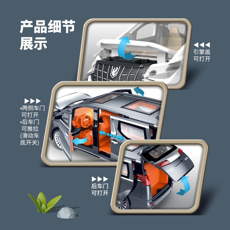 children's sound and light inertial toy car can open the door artificial ambulance police car off-road vehicle business vehicle model