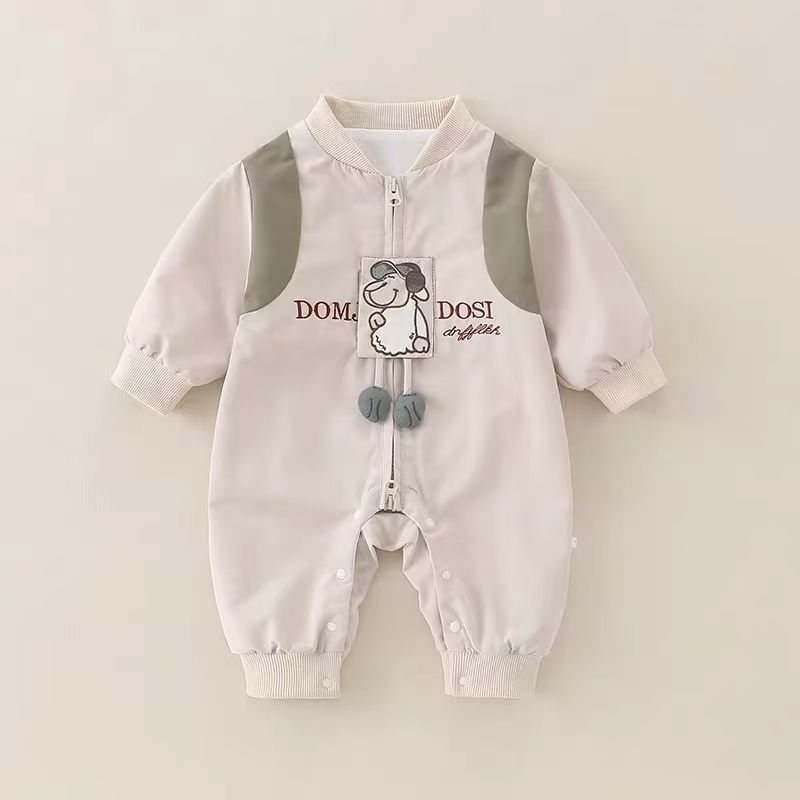 Autumn baby onesie, spring and autumn baby clothes, romper, windbreaker, spring and autumn jacket, outdoor outfit, stylish baby clothes