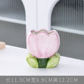 Tulip flower makeup brush holder office pen holder - trendy ins style bedroom decor desktop organizer