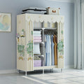 Simple fabric wardrobe rental house steel pipe thickened wardrobe for home bedroom dormitory storage cabinet
