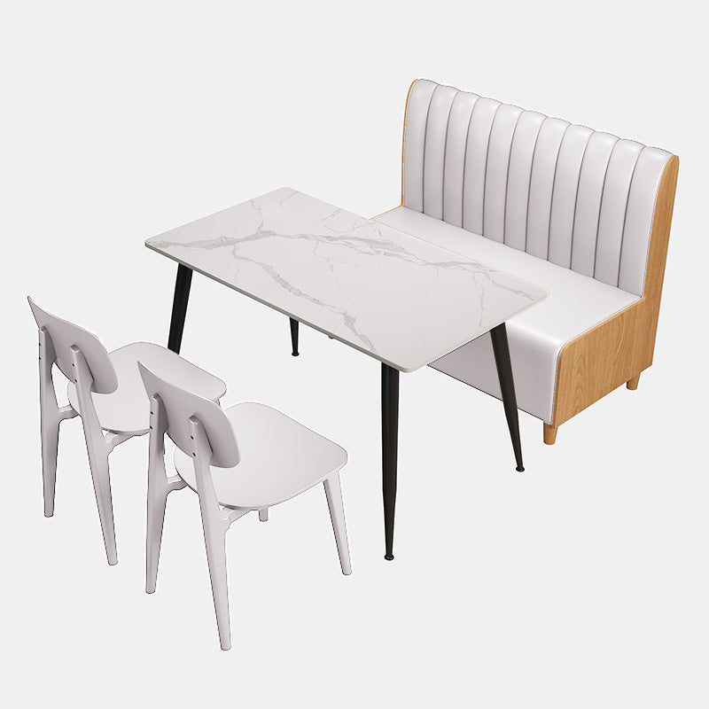 Company staff canteen catering snacks fast food restaurant dining table and chair commercial combination powder shop noodle shop restaurant restaurant school