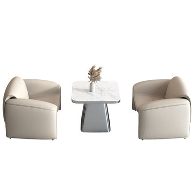 Commercial negotiation table sofa beauty salon rest area office reception single sofa table and chair combination