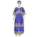 Factory direct cross-border e-commerce: plus size women's mesh, beaded, and embroidered dresses for , , and african markets