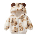 Fleece kids winter new product lambswool bear baby boys and girls children's clothing long sleevesheattechtopsoutwear
